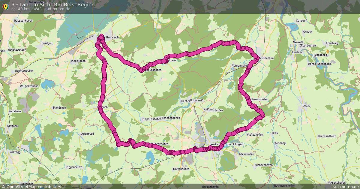 3 - Land in Sicht RadReiseRegion (WA3) – Fernradroute auf Rad-Routen.de