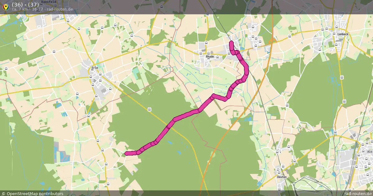 (36) - (37) (36-37) – Fernradroute auf Rad-Routen.de