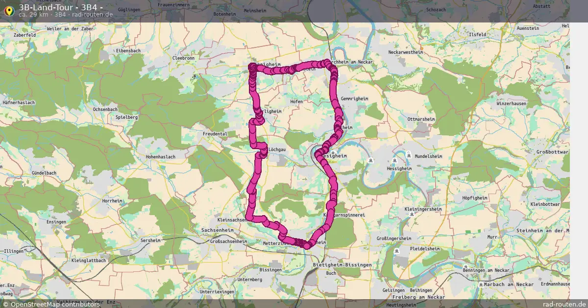 3B-Land-Tour - 3B4 - (3B4) – Fernradroute auf Rad-Routen.de