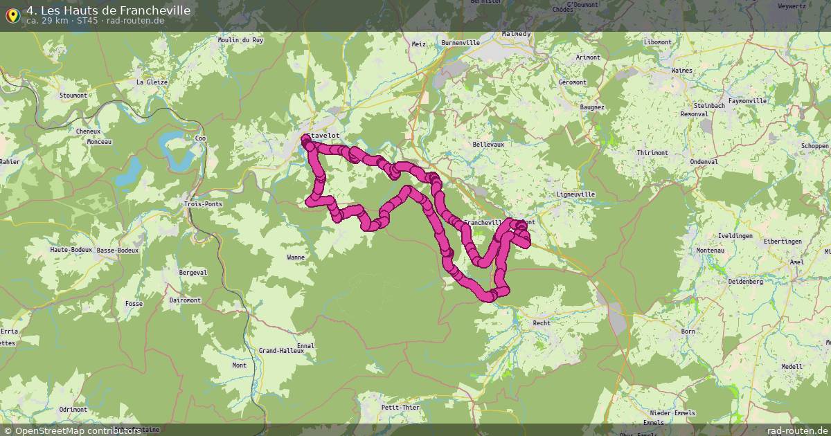 4. Les Hauts de Francheville (ST45) – Fernradroute auf Rad-Routen.de