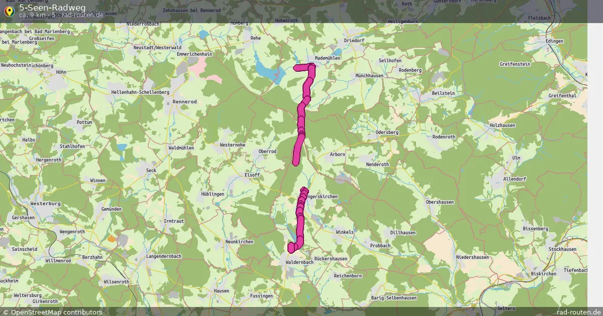 5-Seen-Radweg (5) – Fernradroute auf Rad-Routen.de