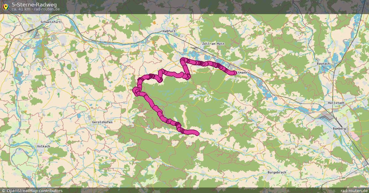 5-Sterne-Radweg – Fernradroute auf Rad-Routen.de