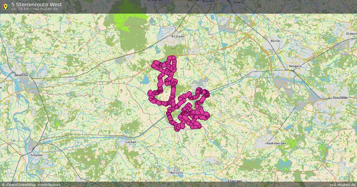 5 Sterrenroute West – Fernradroute auf Rad-Routen.de