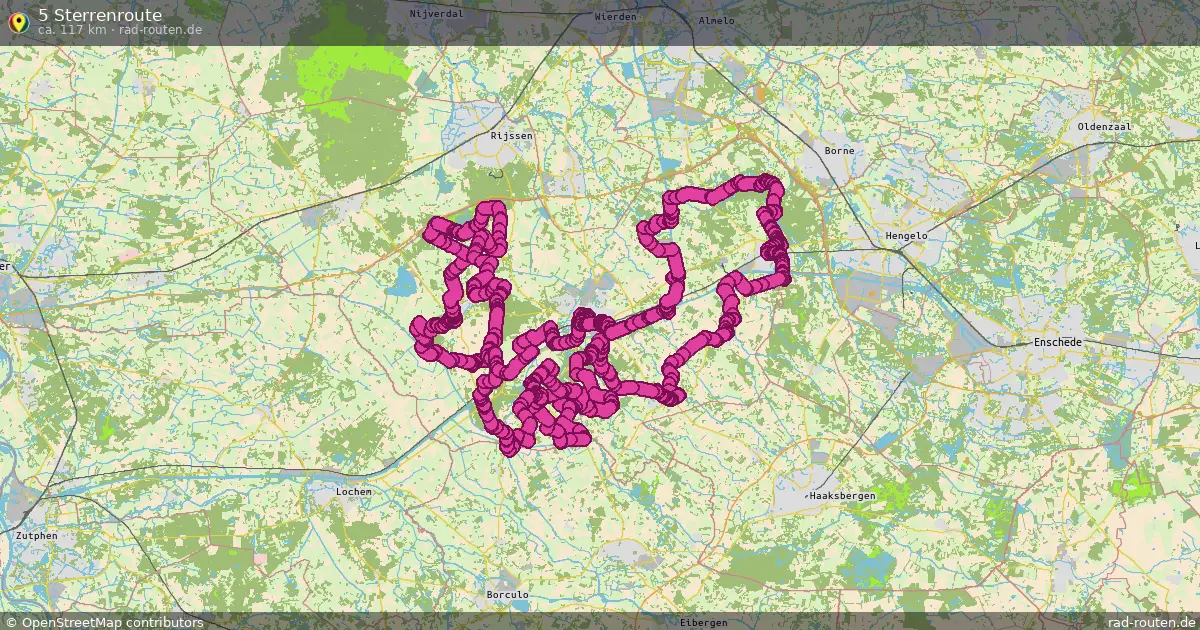 5 Sterrenroute – Fernradroute auf Rad-Routen.de