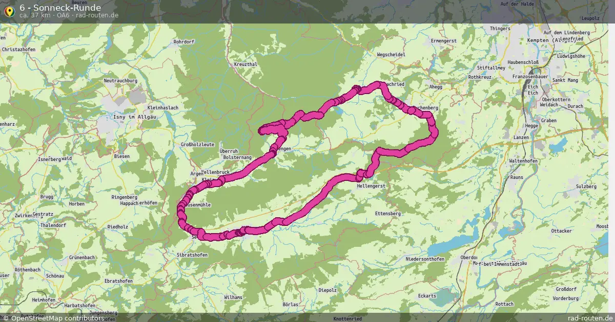 6 - Sonneck-Runde (OA6) – Fernradroute auf Rad-Routen.de