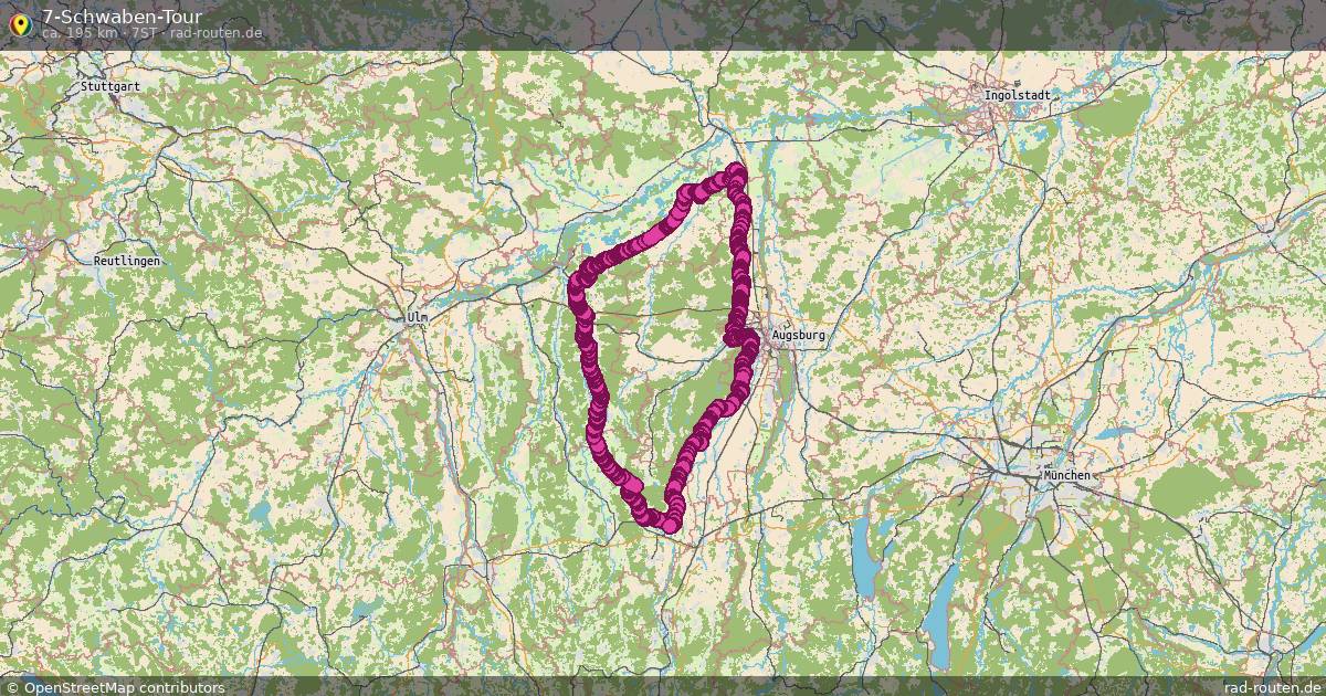 7-Schwaben-Tour (7ST) – Fernradroute auf Rad-Routen.de