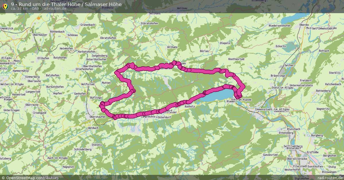 9 - Rund um die Thaler Höhe / Salmaser Höhe (OA9) – Fernradroute auf Rad-Routen.de