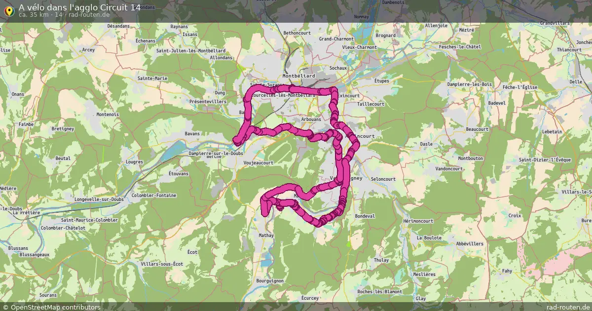 A vélo dans l'agglo Circuit 14