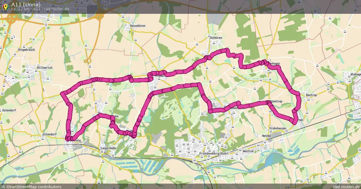 A11 [Unna] (A11) – Fernradroute auf Rad-Routen.de