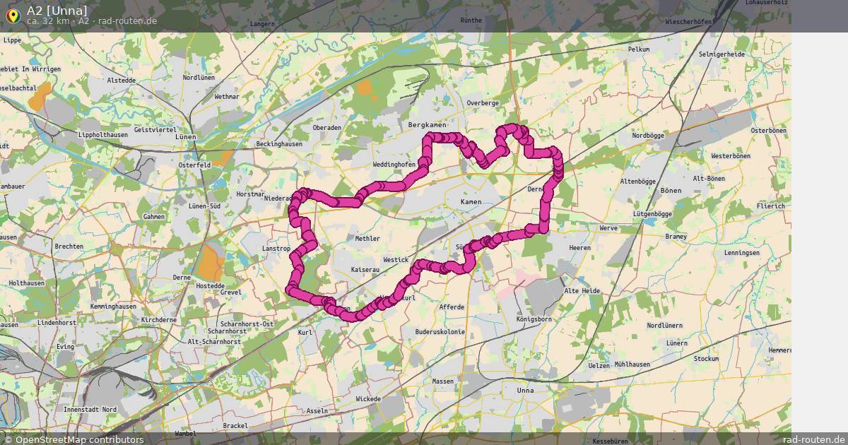 A2 [Unna] (A2) – Fernradroute auf Rad-Routen.de
