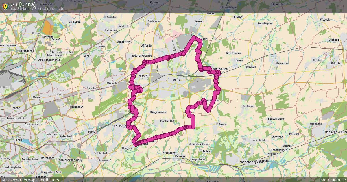 A3 [Unna] (A3) – Fernradroute auf Rad-Routen.de