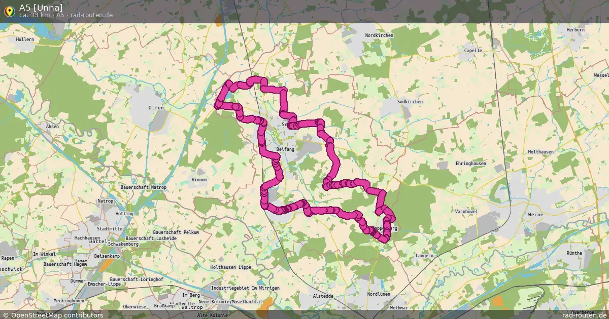 A5 [Unna] (A5) – Fernradroute auf Rad-Routen.de