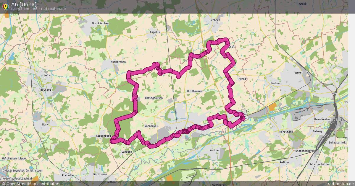 A6 [Unna] (A6) – Fernradroute auf Rad-Routen.de