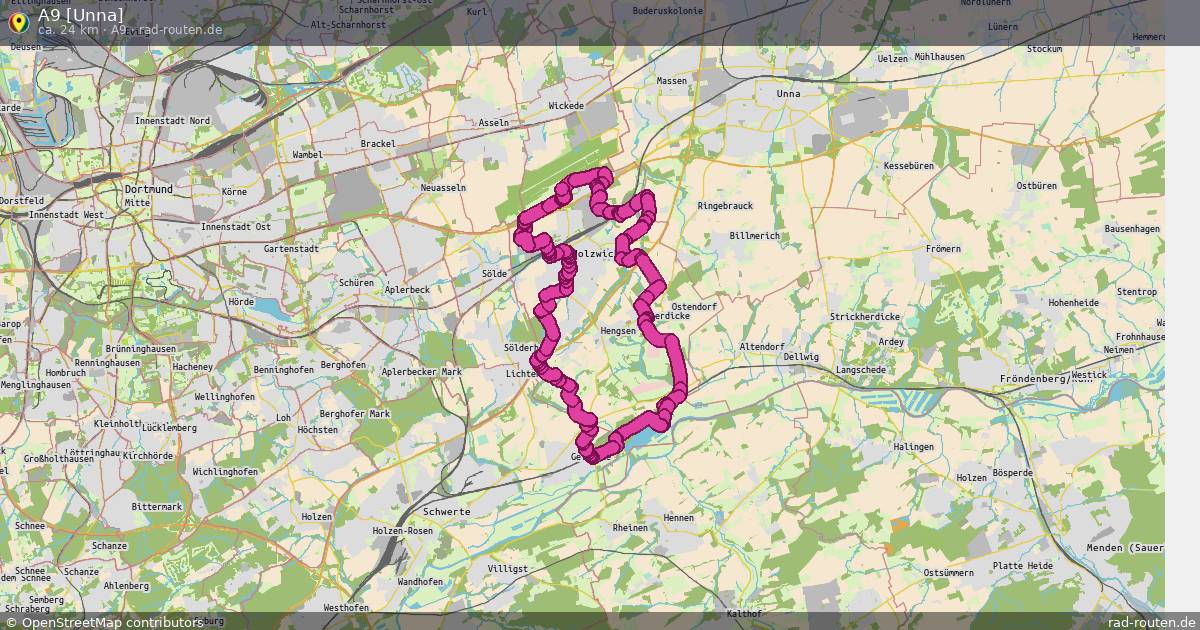 A9 [Unna] (A9) – Fernradroute auf Rad-Routen.de