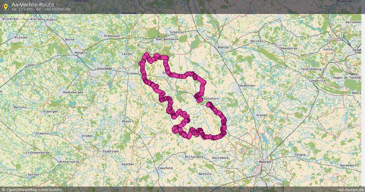 Aa-Vechte-Route (AV) – Fernradroute auf Rad-Routen.de
