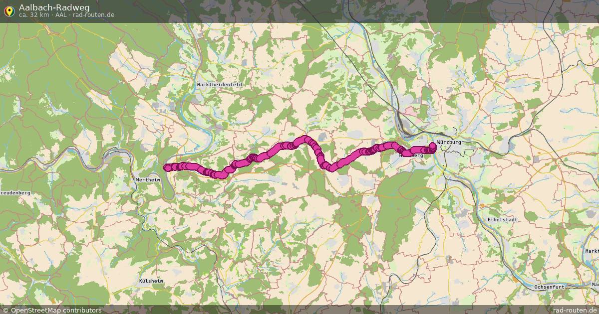 Aalbach-Radweg (Aal) – Fernradroute auf Rad-Routen.de