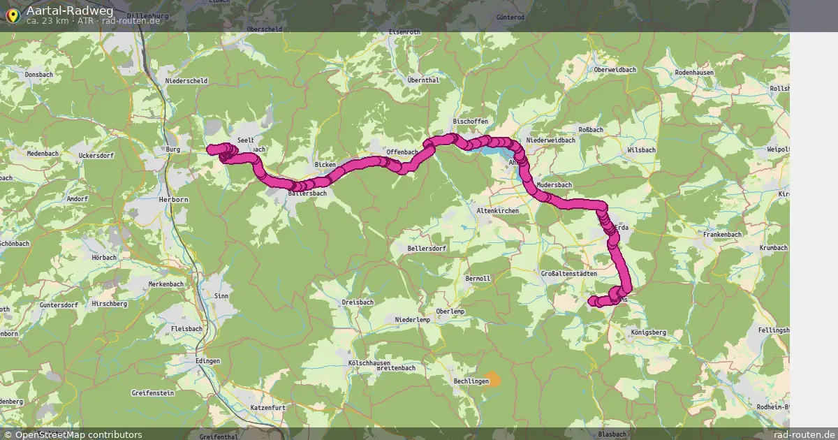 Aartal-Radweg (ATR) – Fernradroute auf Rad-Routen.de