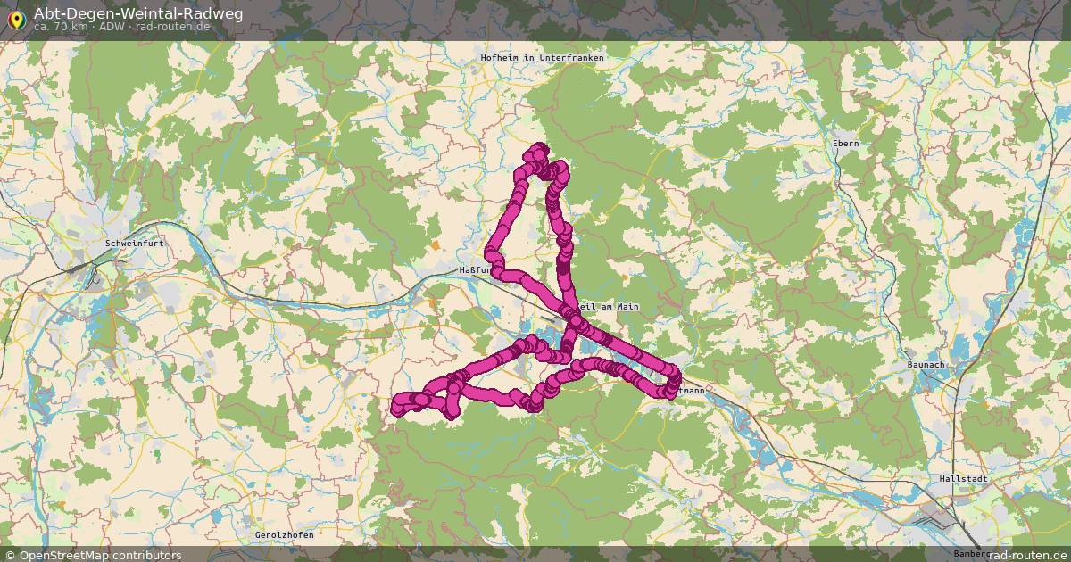 Abt-Degen-Weintal-Radweg (ADW) – Fernradroute auf Rad-Routen.de