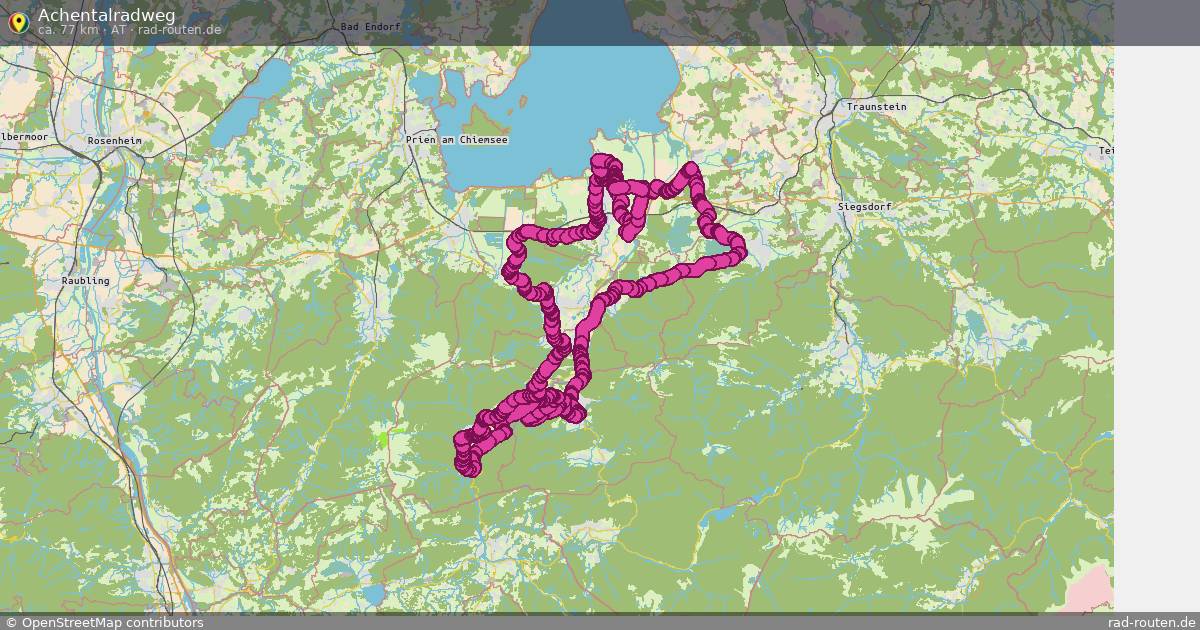 Achentalradweg (AT) – Fernradroute auf Rad-Routen.de