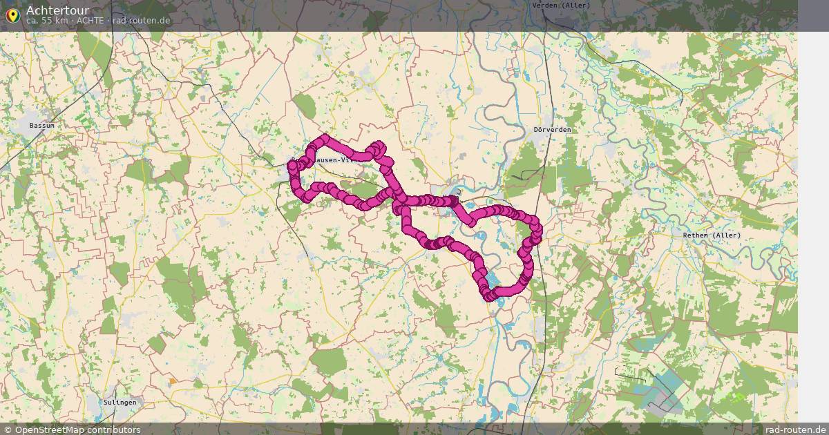 Achtertour (Achte) – Fernradroute auf Rad-Routen.de