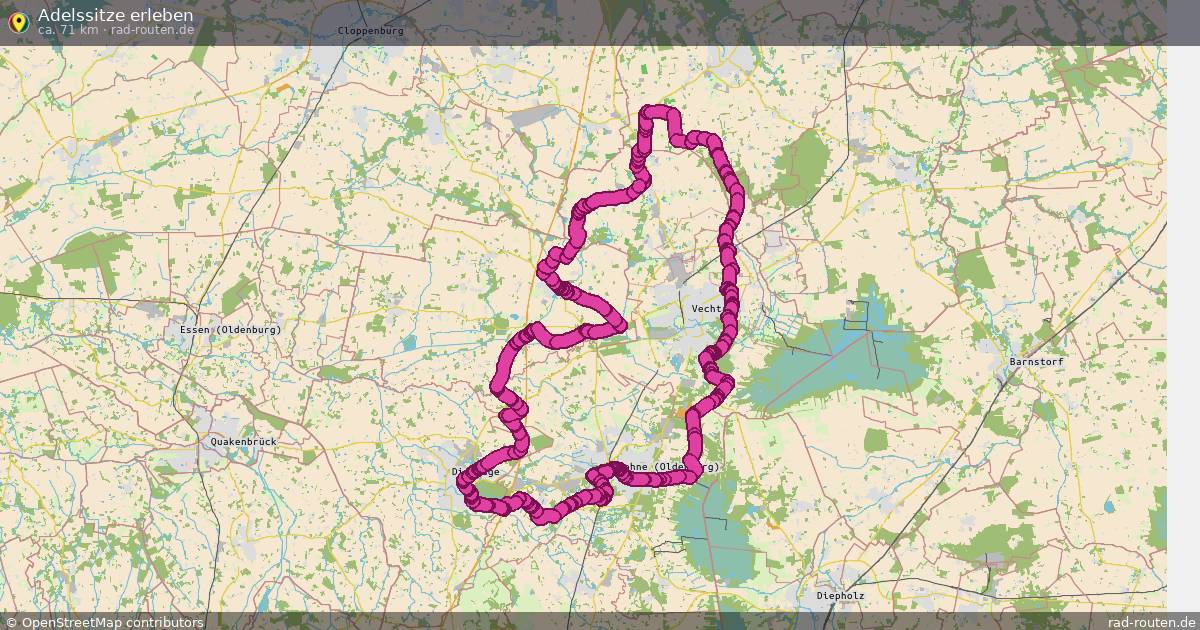 Adelssitze erleben – Fernradroute auf Rad-Routen.de
