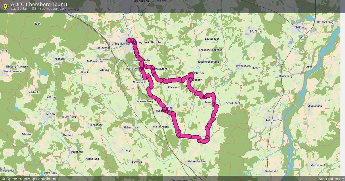 ADFC Ebersberg Tour 8 (08) – Fernradroute auf Rad-Routen.de