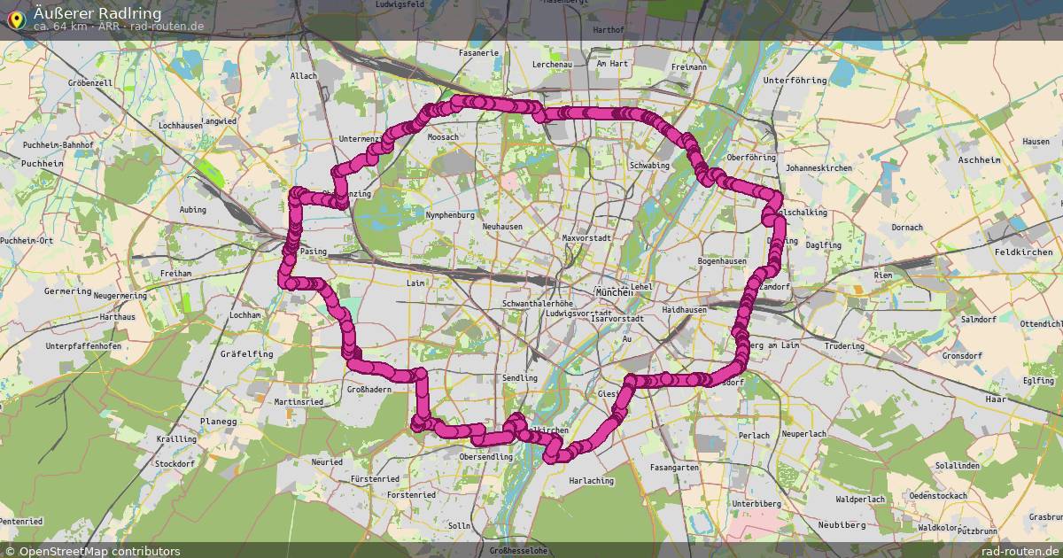 Äußerer Radlring (ÄRR) – Fernradroute auf Rad-Routen.de