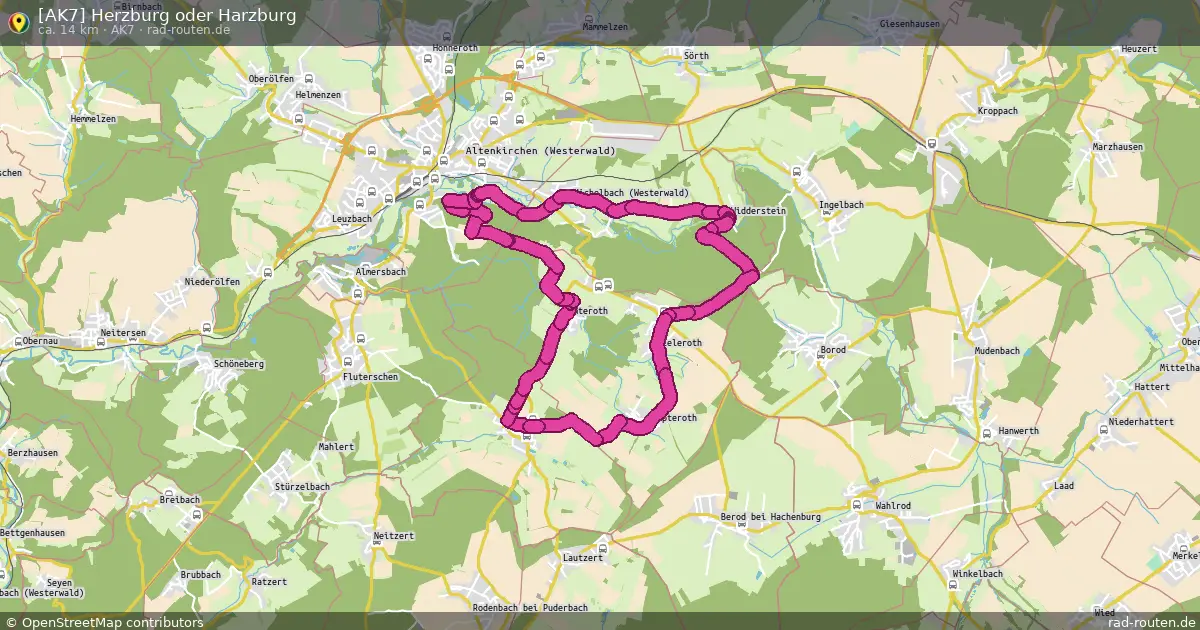 [AK7] Herzburg oder Harzburg (AK7) – Fernradroute auf Rad-Routen.de