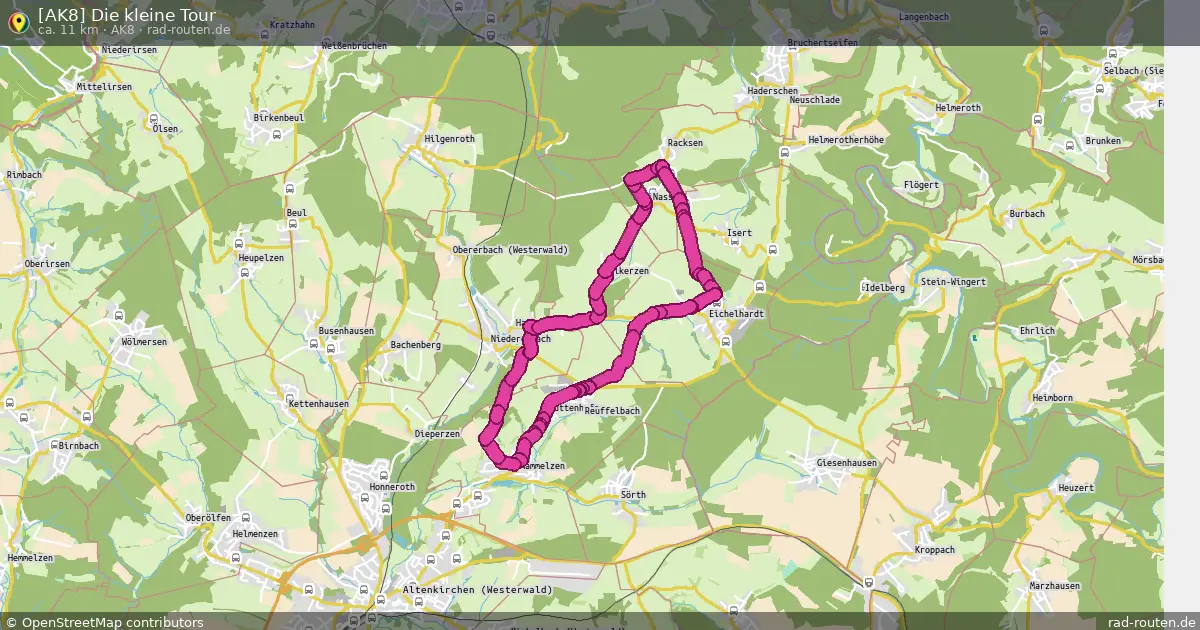 [AK8] Die kleine Tour (AK8) – Fernradroute auf Rad-Routen.de