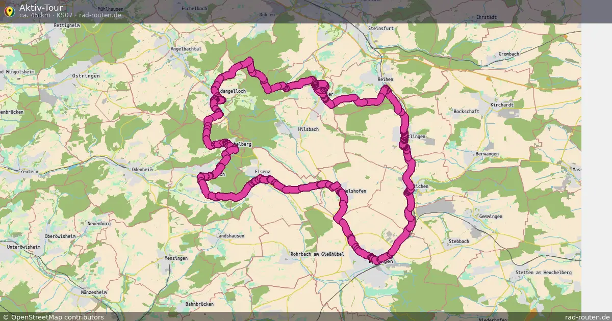 Aktiv-Tour (KS07) – Fernradroute auf Rad-Routen.de