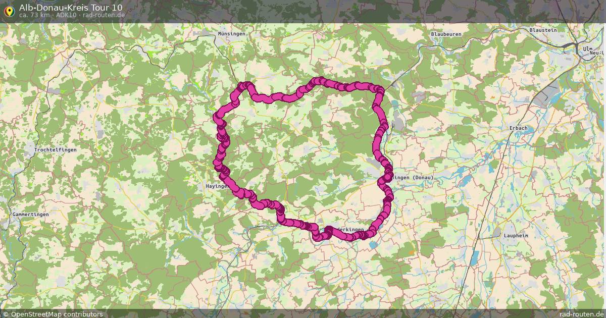 Alb-Donau-Kreis Tour 10 (ADK10) – Fernradroute auf Rad-Routen.de
