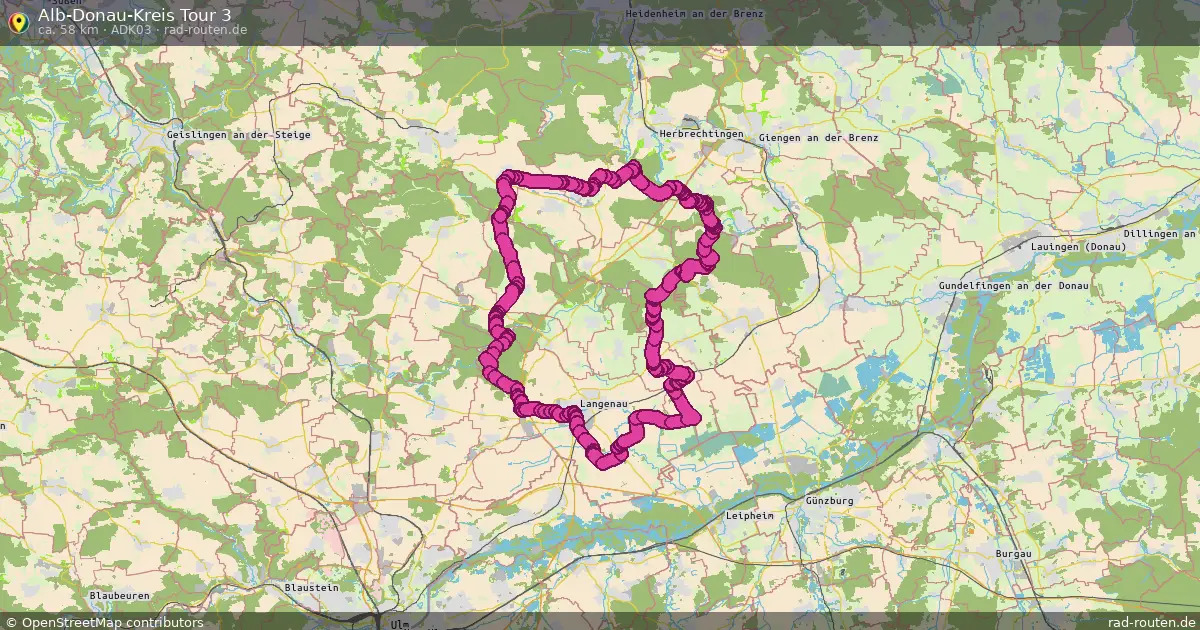 Alb-Donau-Kreis Tour 3 (ADK03) – Fernradroute auf Rad-Routen.de