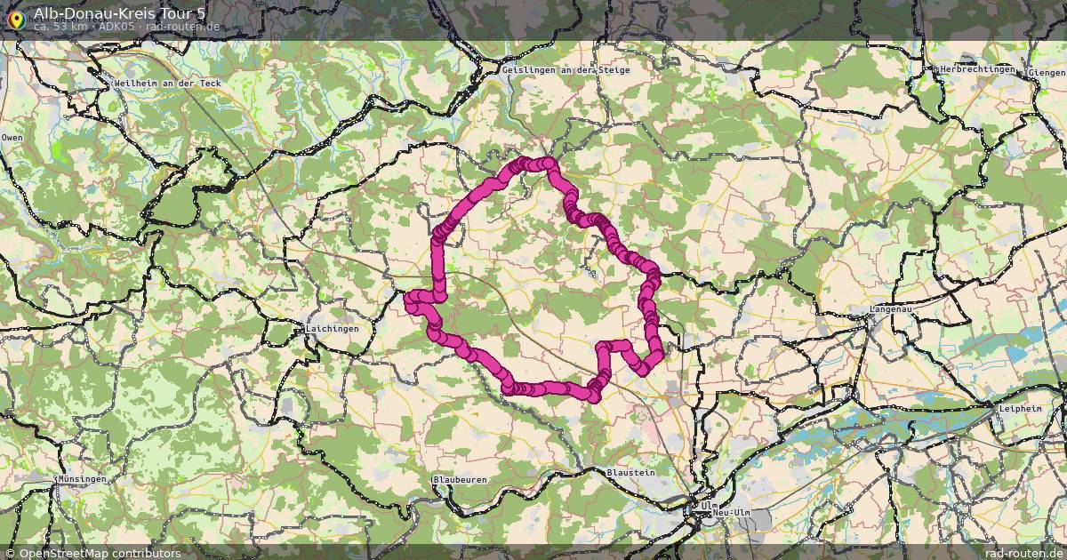 Alb-Donau-Kreis Tour 5 (ADK05) – Fernradroute auf Rad-Routen.de