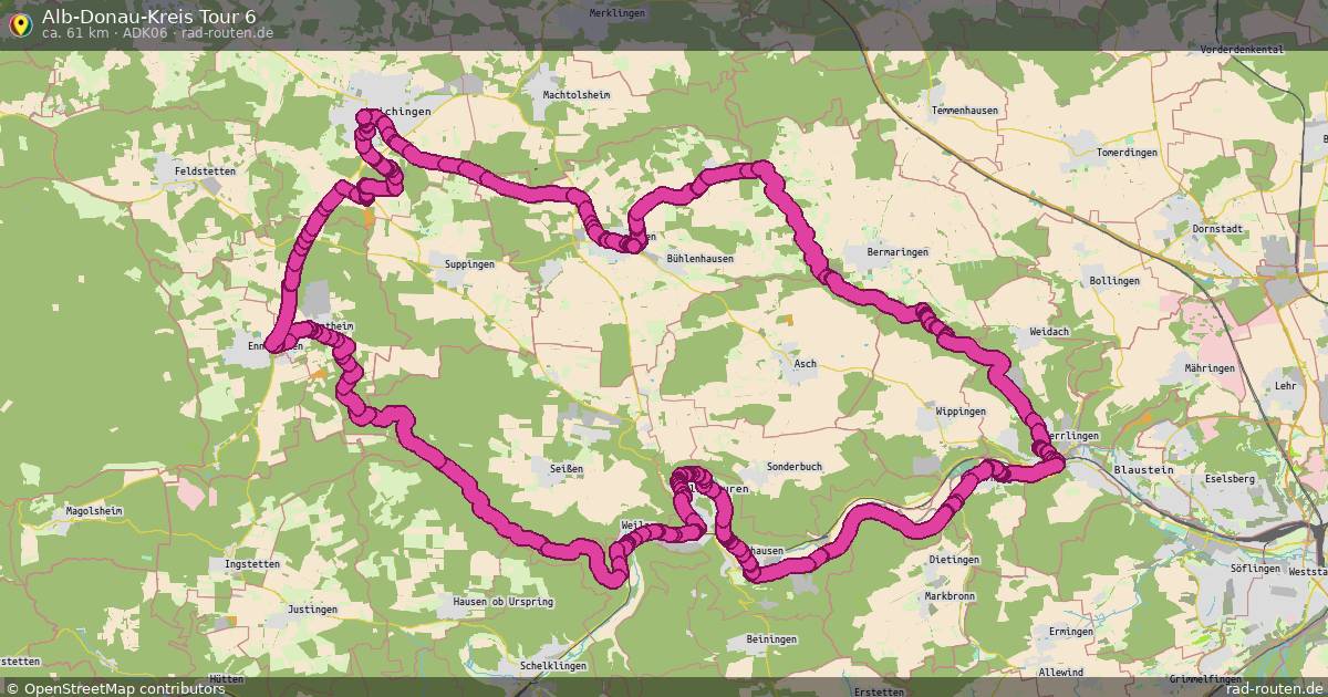 Alb-Donau-Kreis Tour 6 (ADK06) – Fernradroute auf Rad-Routen.de