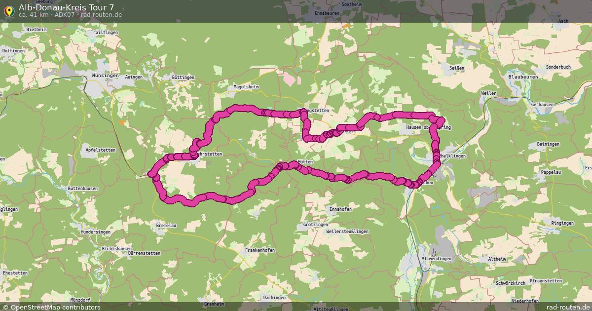 Alb-Donau-Kreis Tour 7 (ADK07) – Fernradroute auf Rad-Routen.de