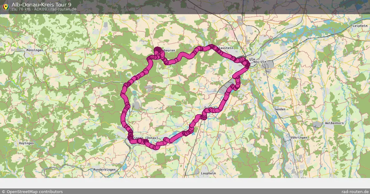 Alb-Donau-Kreis Tour 9 (ADK09) – Fernradroute auf Rad-Routen.de