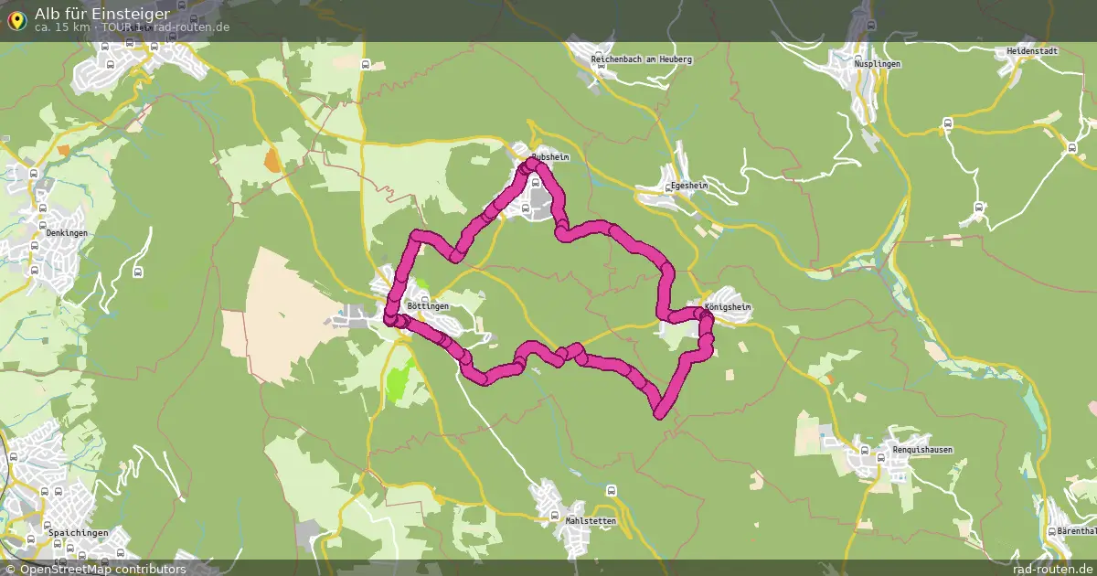 Alb für Einsteiger (Tour 1) – Fernradroute auf Rad-Routen.de