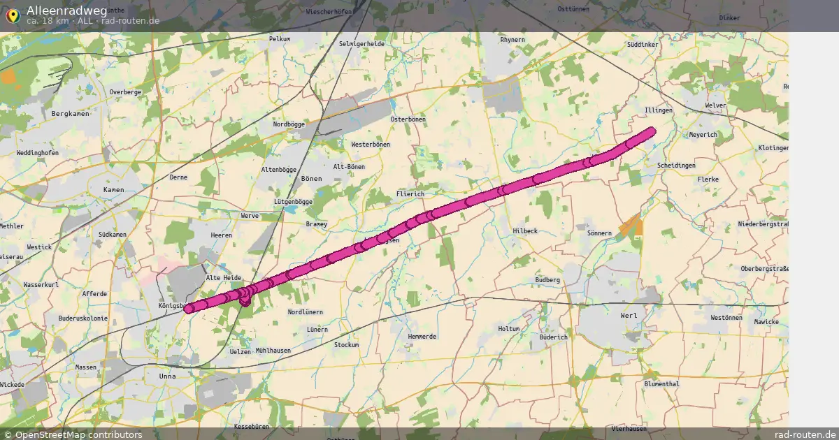 Alleenradweg (ALL) – Fernradroute auf Rad-Routen.de