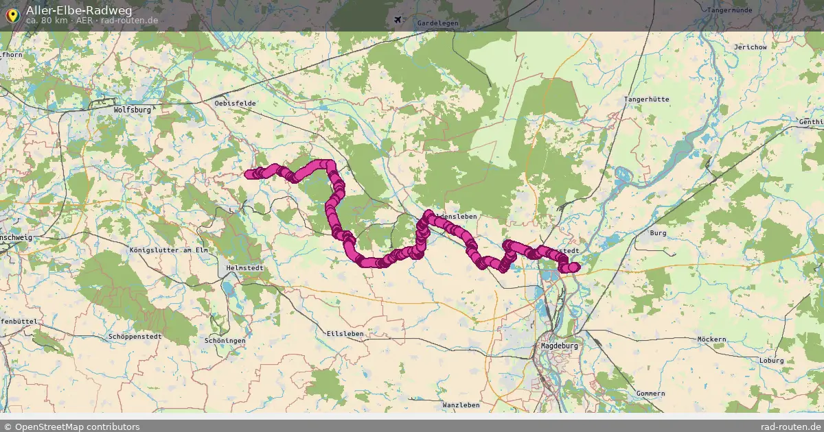 Aller-Elbe-Radweg (AER) – Fernradroute auf Rad-Routen.de