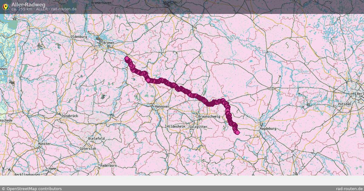 Aller-Radweg (Aller) – Fernradroute auf Rad-Routen.de