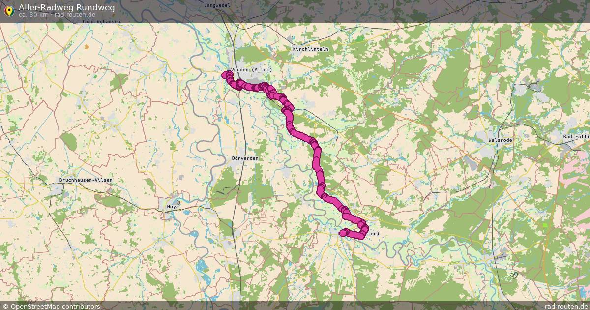 Aller-Radweg Rundweg – Fernradroute auf Rad-Routen.de