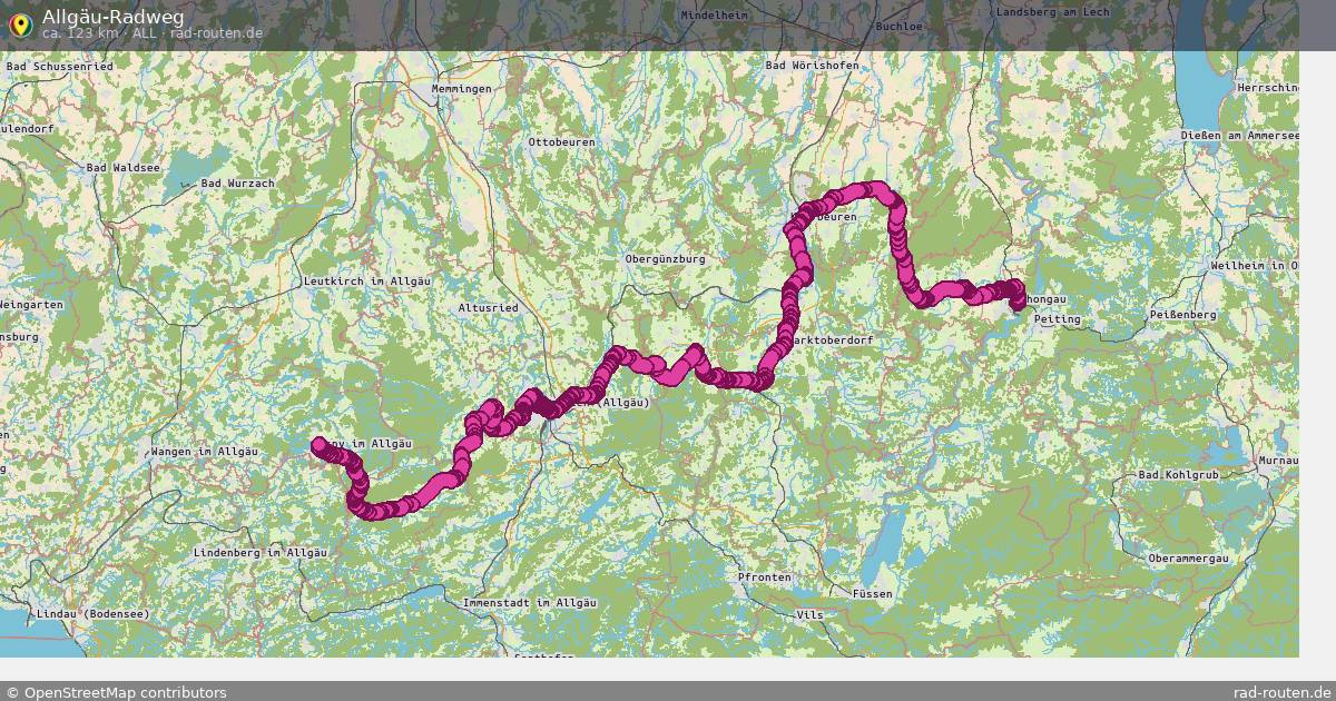 Allgäu-Radweg (All) – Fernradroute auf Rad-Routen.de