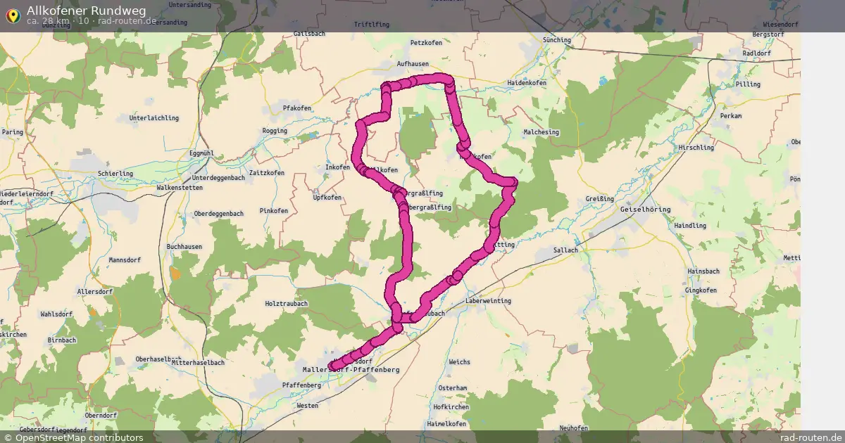 Allkofener Rundweg (10) – Fernradroute auf Rad-Routen.de
