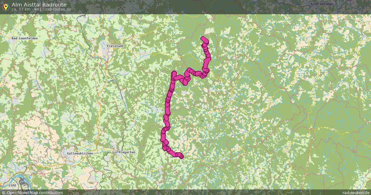 Alm Aisttal Radroute (941) – Fernradroute auf Rad-Routen.de
