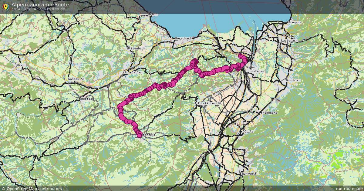 Alpenpanorama-Route (4) – Fernradroute auf Rad-Routen.de