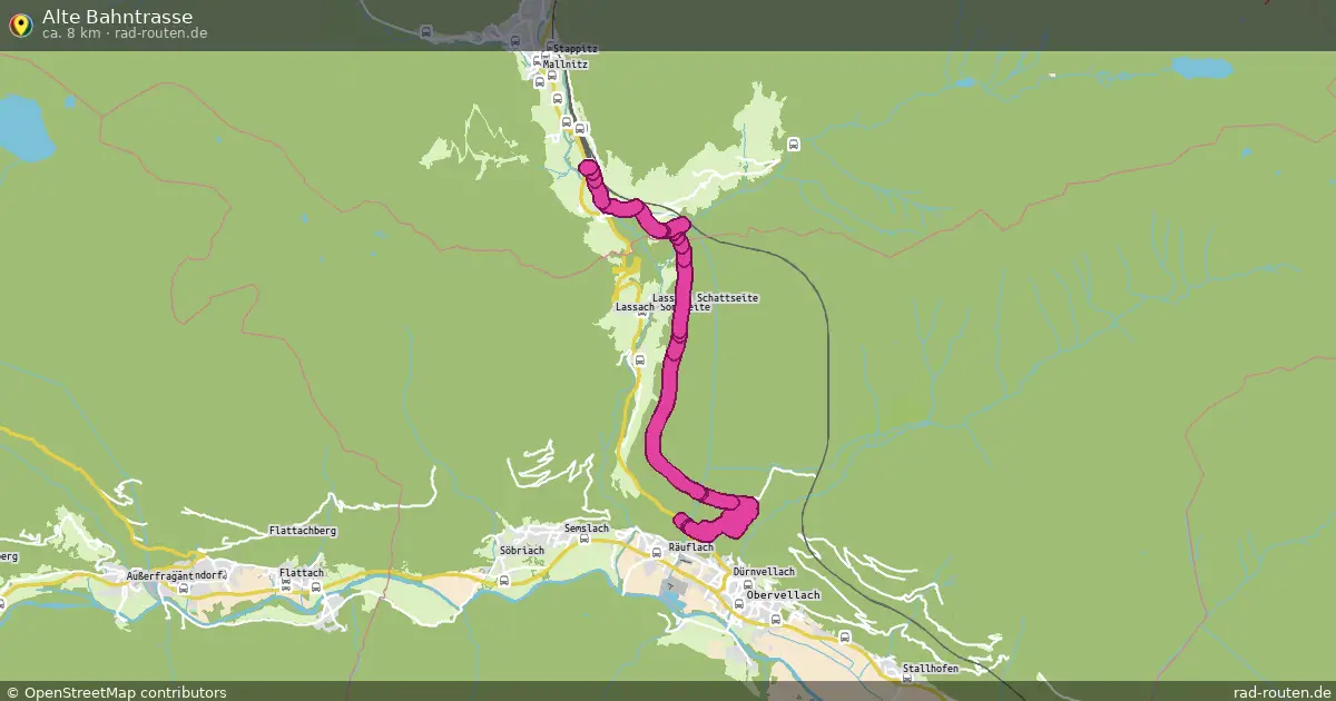 Alte Bahntrasse – Fernradroute auf Rad-Routen.de
