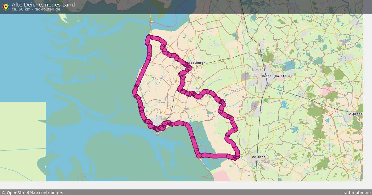 Alte Deiche, neues Land – Fernradroute auf Rad-Routen.de
