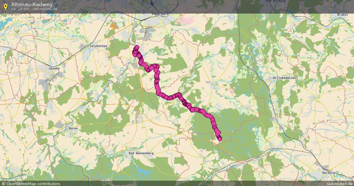 Altenau-Radweg – Fernradroute auf Rad-Routen.de