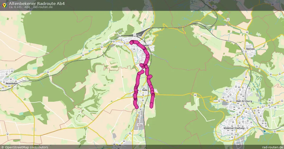 Altenbekener Radroute Ab4 (Ab4) – Fernradroute auf Rad-Routen.de