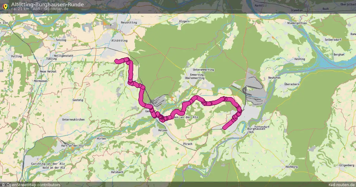 Altötting-Burghausen-Runde (ABR) – Fernradroute auf Rad-Routen.de